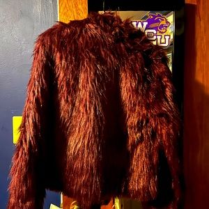 Faux fur jacket
